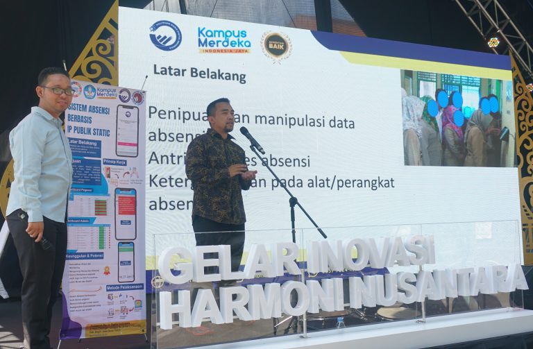 Partisipasi dalam Presentasi Produk Hasil Inovasi pada Gelar Inovasi Harmoni Nusantara 2024