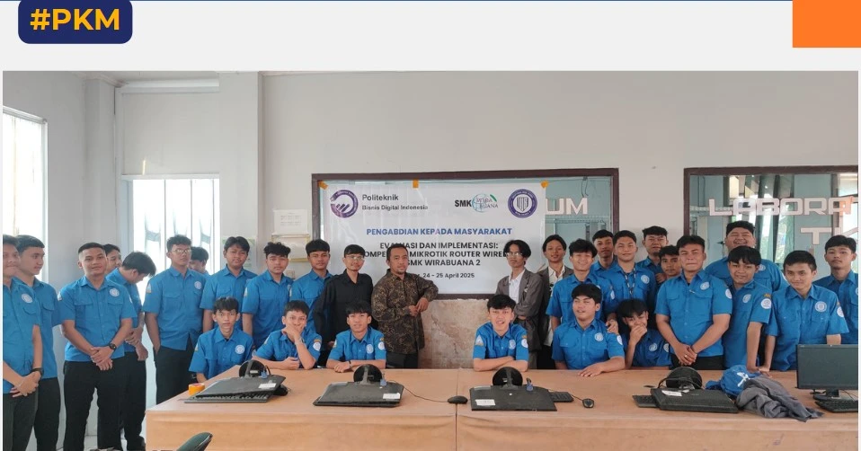 Kegiatan Pengabdian Kepada Masyarakat: Evaluasi dan Implementasi Kompetensi Mikrotik Router Wireless di SMK Wirabuana 2