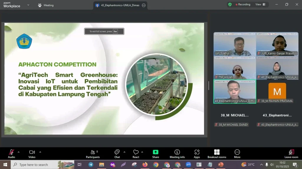 Sebagai Juri Pada Kompetisi Nasional APTIKOM Hackathon 2025